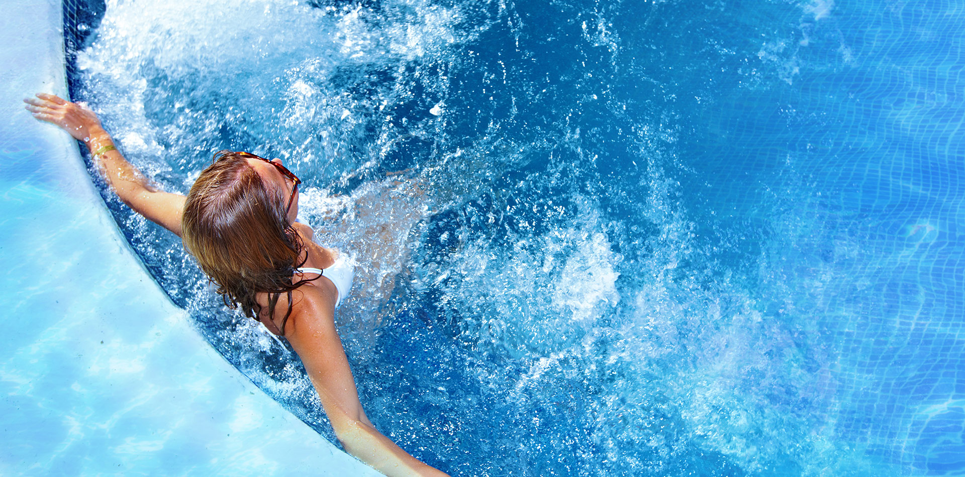 woman in swimming pool